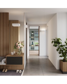 Kinkiet ceramiczny RIGATA biały