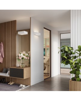 Kinkiet ceramiczny RIGATA biały