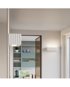 Kinkiet ceramiczny RIGATA biały