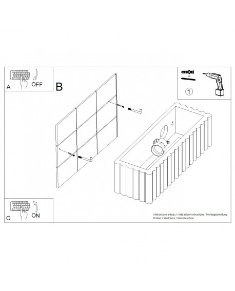 Kinkiet ceramiczny RIGATA beżowy