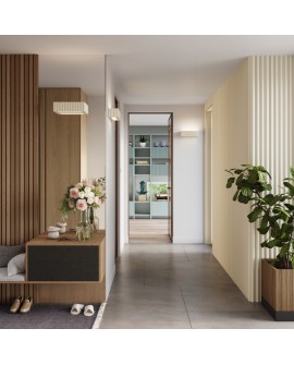 Kinkiet ceramiczny RIGATA beżowy