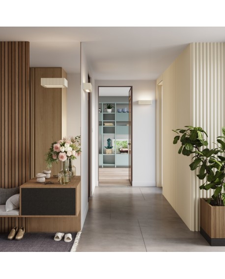 Kinkiet ceramiczny RIGATA beżowy