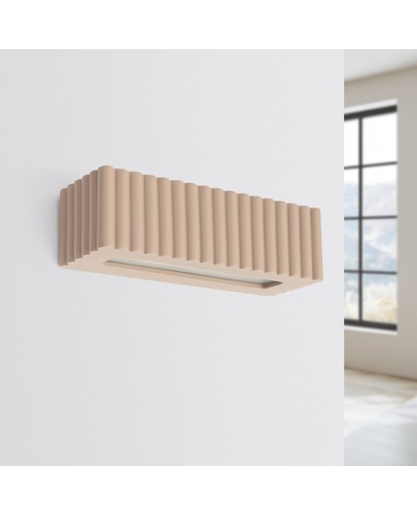 Kinkiet ceramiczny RIGATA taupe