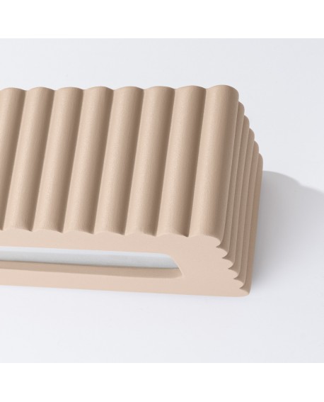 Kinkiet ceramiczny RIGATA taupe