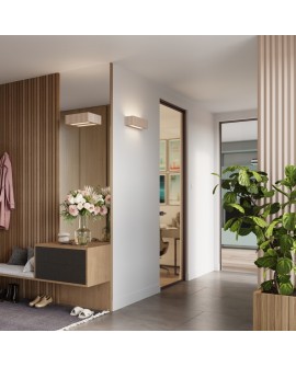 Kinkiet ceramiczny RIGATA taupe