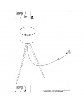 Lampa podłogowa NATT taupe