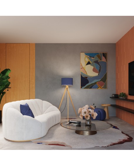 Lampa podłogowa NATT granat