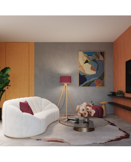 Lampa podłogowa NATT burgund