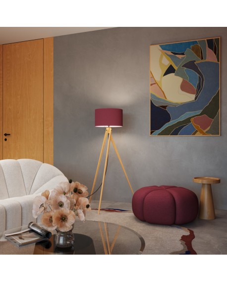 Lampa podłogowa NATT burgund