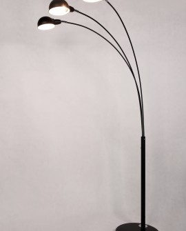 NOWOCZESNA LAMPA STOJĄCA PODŁOGOWA 3-RAMIENNA CZARNA WALLSCOT