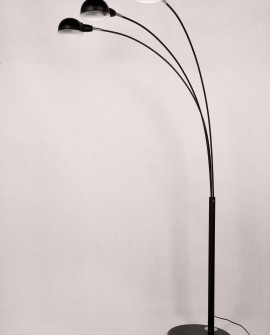 NOWOCZESNA LAMPA STOJĄCA PODŁOGOWA 3-RAMIENNA CZARNA WALLSCOT