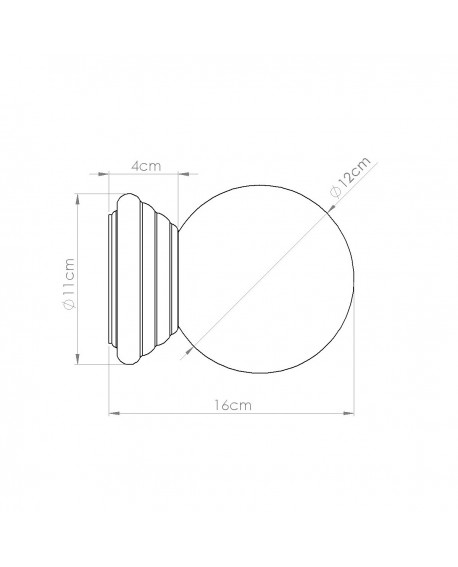 Kinkiet ZORI brzoskwiniowy IP44