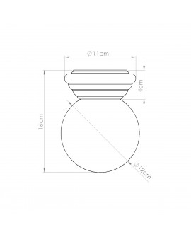 Plafon ZORI brzoskwiniowy IP44