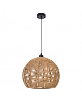 NOWOCZESNA LAMPA WISZĄCA SUFITOWA PLECIONY ŻYRANDOL BOHO 35 CM