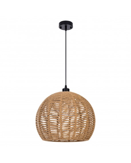 NOWOCZESNA LAMPA WISZĄCA SUFITOWA PLECIONY ŻYRANDOL BOHO 35 CM