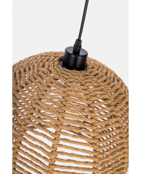 NOWOCZESNA LAMPA WISZĄCA SUFITOWA PLECIONY ŻYRANDOL BOHO 35 CM