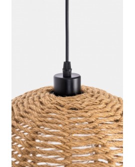 NOWOCZESNA LAMPA WISZĄCA SUFITOWA PLECIONY ŻYRANDOL BOHO 35 CM