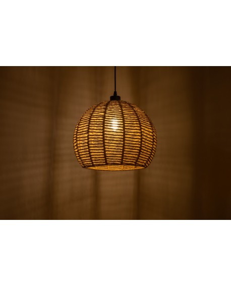 NOWOCZESNA LAMPA WISZĄCA SUFITOWA PLECIONY ŻYRANDOL BOHO 35 CM