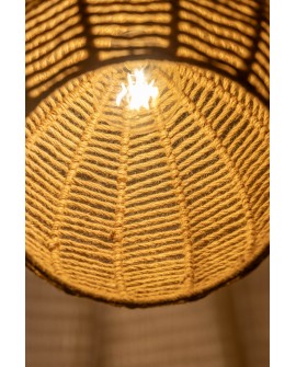 NOWOCZESNA LAMPA WISZĄCA SUFITOWA PLECIONY ŻYRANDOL BOHO 35 CM