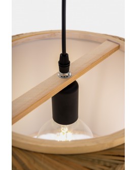 PLECIONA LAMPA WISZĄCA SUFITOWA BAMBUSOWA ŻYRANDOL W STYLU BOHO 50 CM
