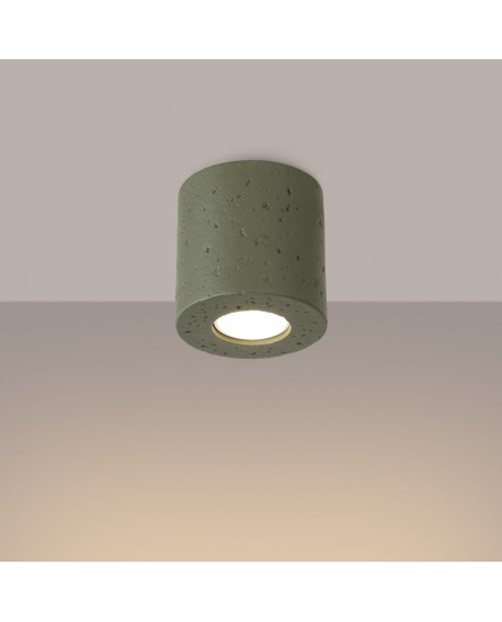 Plafon ORBIS beton zielona oliwka
