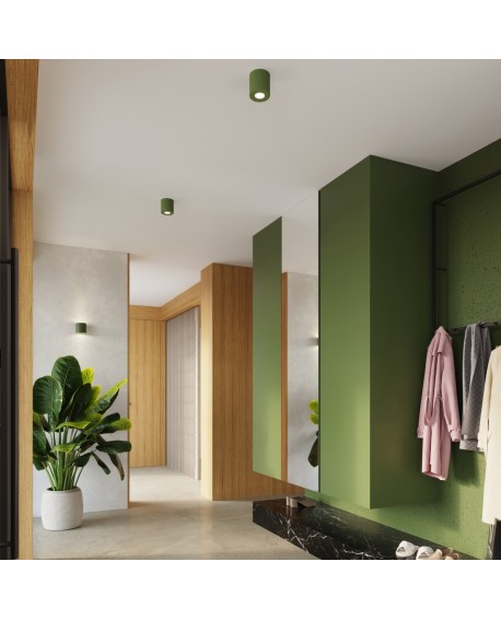 Plafon ORBIS beton zielona oliwka