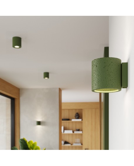 Plafon ORBIS beton zielona oliwka
