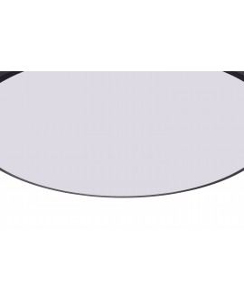 lampa sufitowa orbo d40 lampit, widok od spodu na biały klosz nowoczesnego plafonu