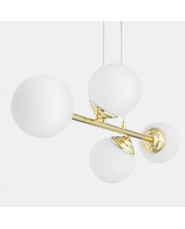 NOWOCZESNA LAMPA WISZĄCA KLASYCZNE ZŁOTO FINO W4