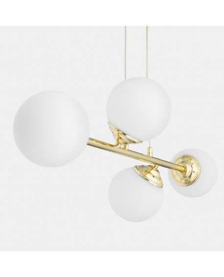 NOWOCZESNA LAMPA WISZĄCA KLASYCZNE ZŁOTO FINO W4