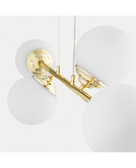 NOWOCZESNA LAMPA WISZĄCA KLASYCZNE ZŁOTO FINO W4