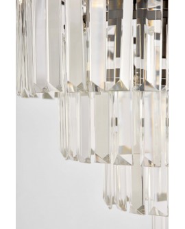 NOWOCZESNY ŻYRANDOL KRYSZTAŁOWY CZARNY CAPRIA D40