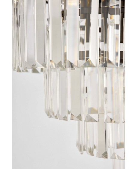 NOWOCZESNY ŻYRANDOL KRYSZTAŁOWY CZARNY CAPRIA D40