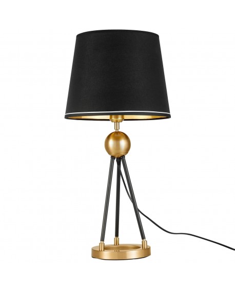 LAMPA NOCNA CZARNO-ZŁOTA BELFORTE