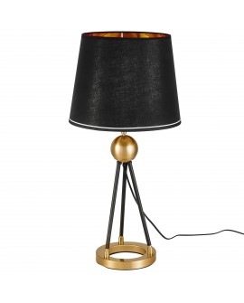 LAMPA NOCNA CZARNO-ZŁOTA BELFORTE