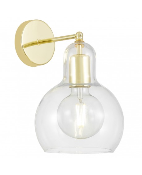 LAMPA ŚCIENNA KINKIET NOWOCZESNY KLASYCZNY ZŁOTY MORO 1A