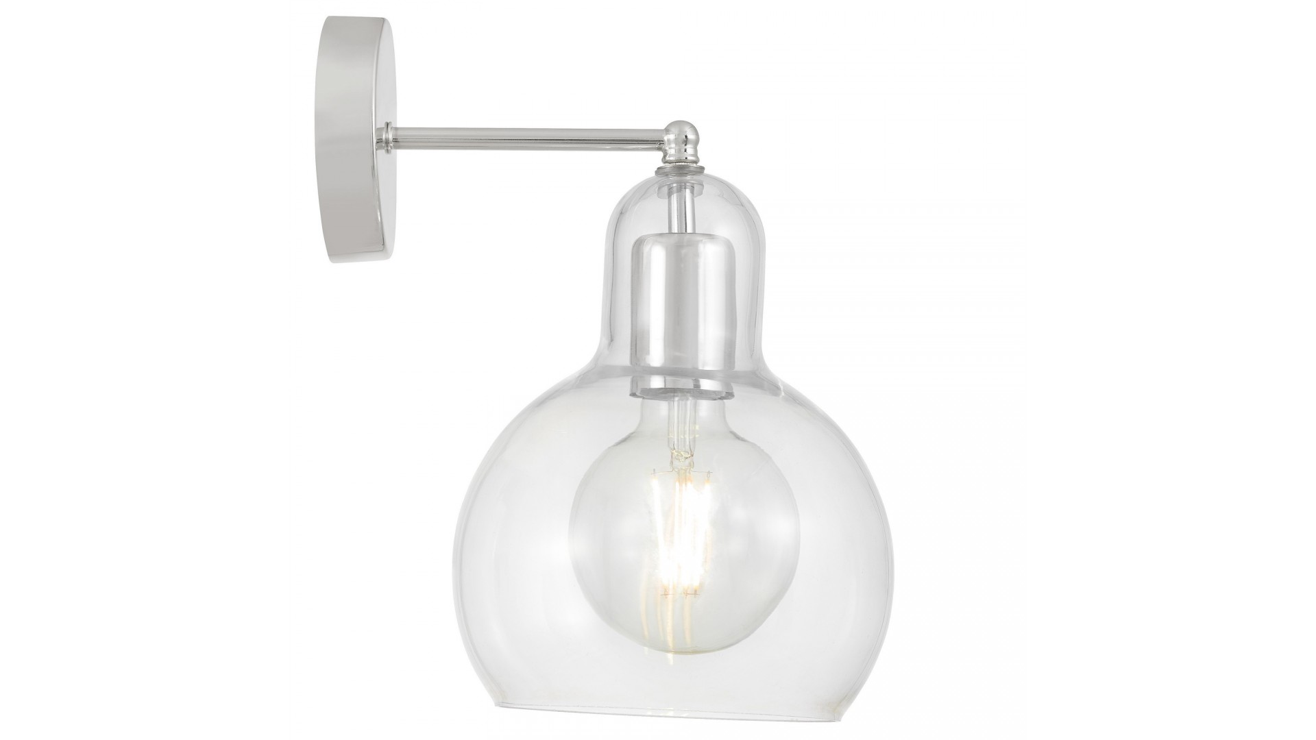 LAMPA ŚCIENNA KINKIET NOWOCZESNY CHROMOWANY MORO 1A
