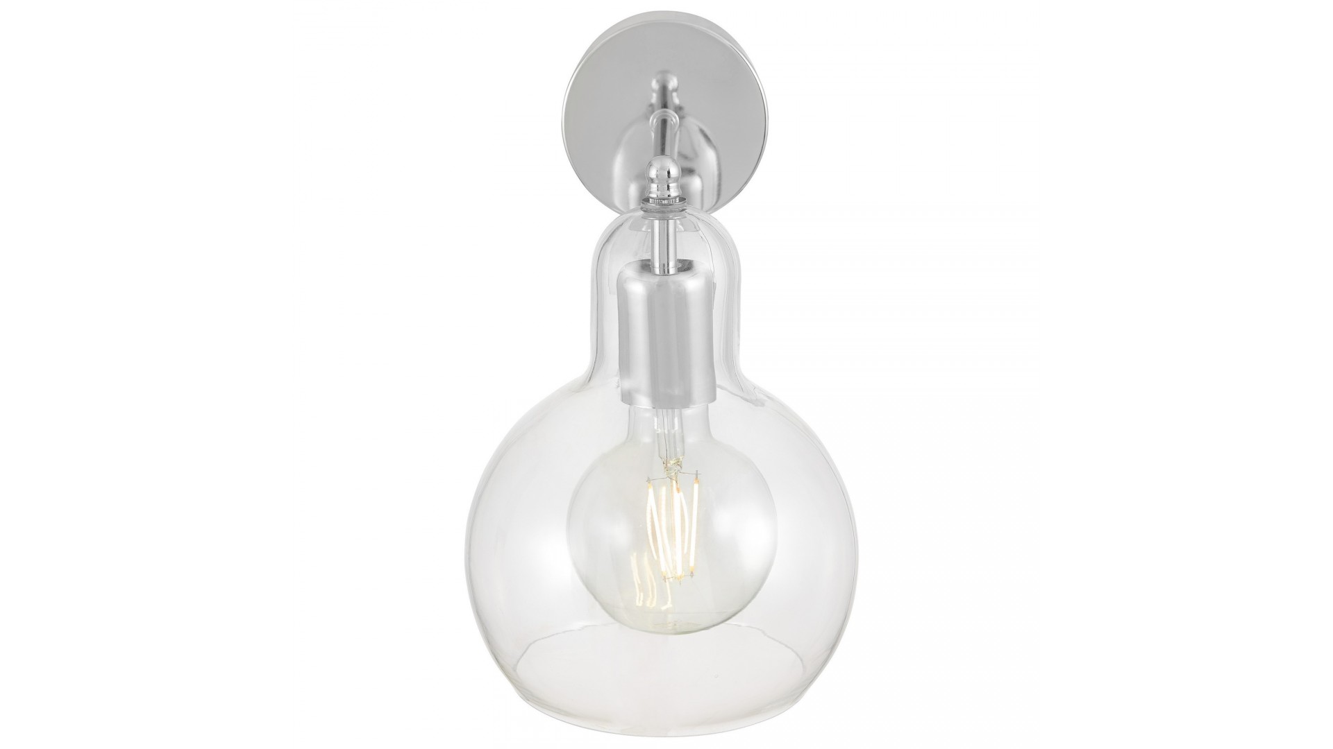 LAMPA ŚCIENNA KINKIET NOWOCZESNY CHROMOWANY MORO 1A