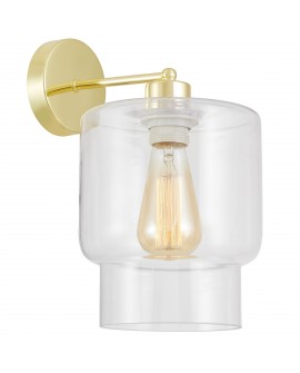 LAMPA ŚCIENNA KINKIET NOWOCZESNY KLASYCZNY ZŁOTY MORO 1C