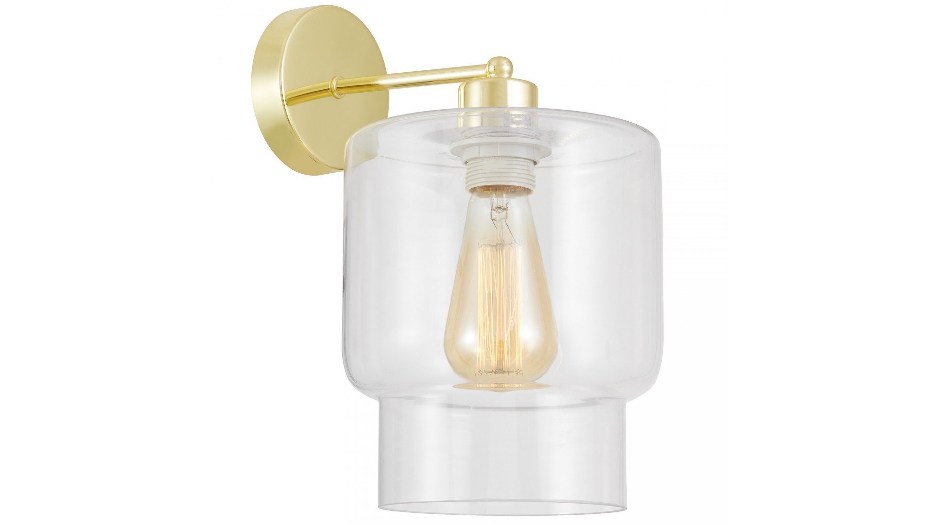 LAMPA ŚCIENNA KINKIET NOWOCZESNY KLASYCZNY ZŁOTY MORO 1C