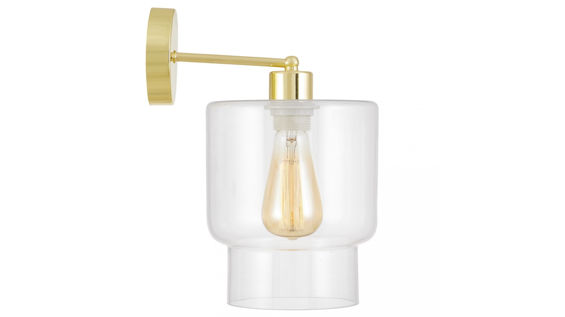 LAMPA ŚCIENNA KINKIET NOWOCZESNY KLASYCZNY ZŁOTY MORO 1C
