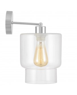 LAMPA ŚCIENNA KINKIET NOWOCZESNY CHROMOWANY MORO 1C