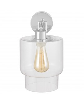 LAMPA ŚCIENNA KINKIET NOWOCZESNY CHROMOWANY MORO 1C