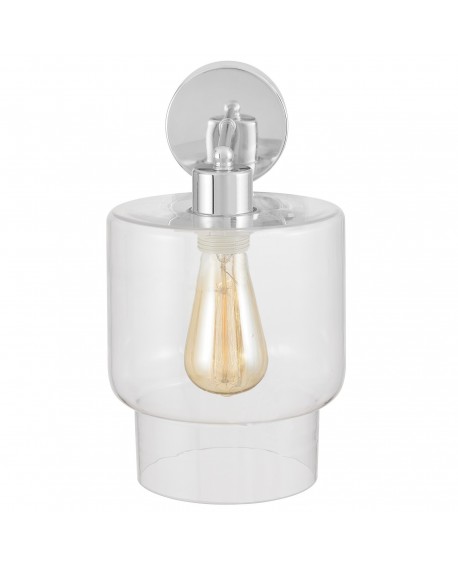 LAMPA ŚCIENNA KINKIET NOWOCZESNY CHROMOWANY MORO 1C