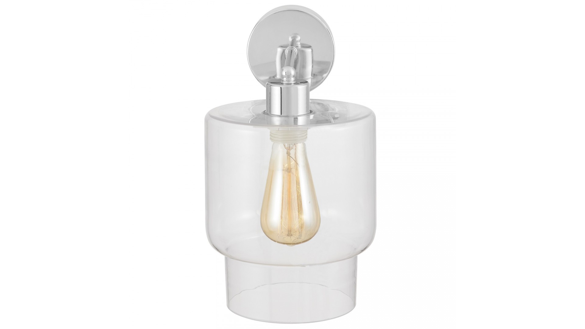 LAMPA ŚCIENNA KINKIET NOWOCZESNY CHROMOWANY MORO 1C