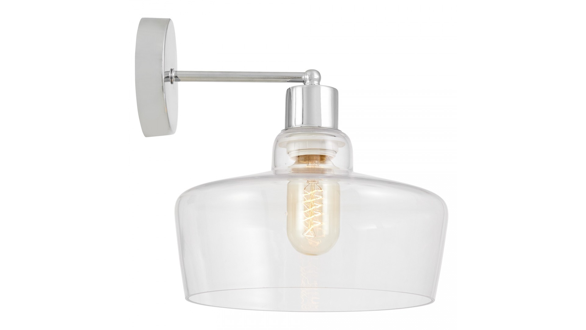 LAMPA ŚCIENNA KINKIET NOWOCZESNY CHROMOWANY MORO 1D