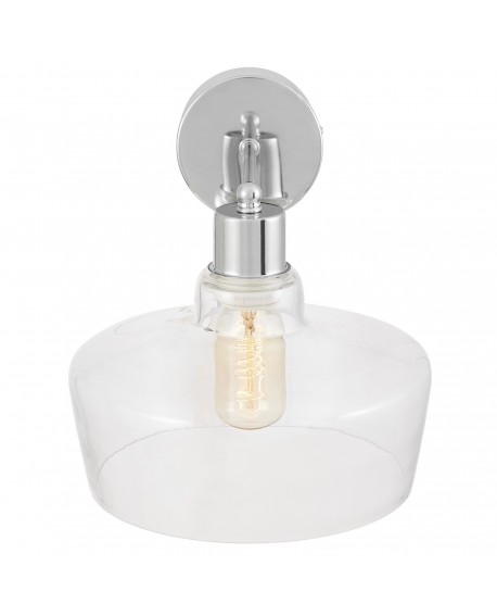 LAMPA ŚCIENNA KINKIET NOWOCZESNY CHROMOWANY MORO 1D