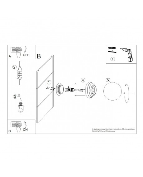 Kinkiet ZORI ultramaryna IP44