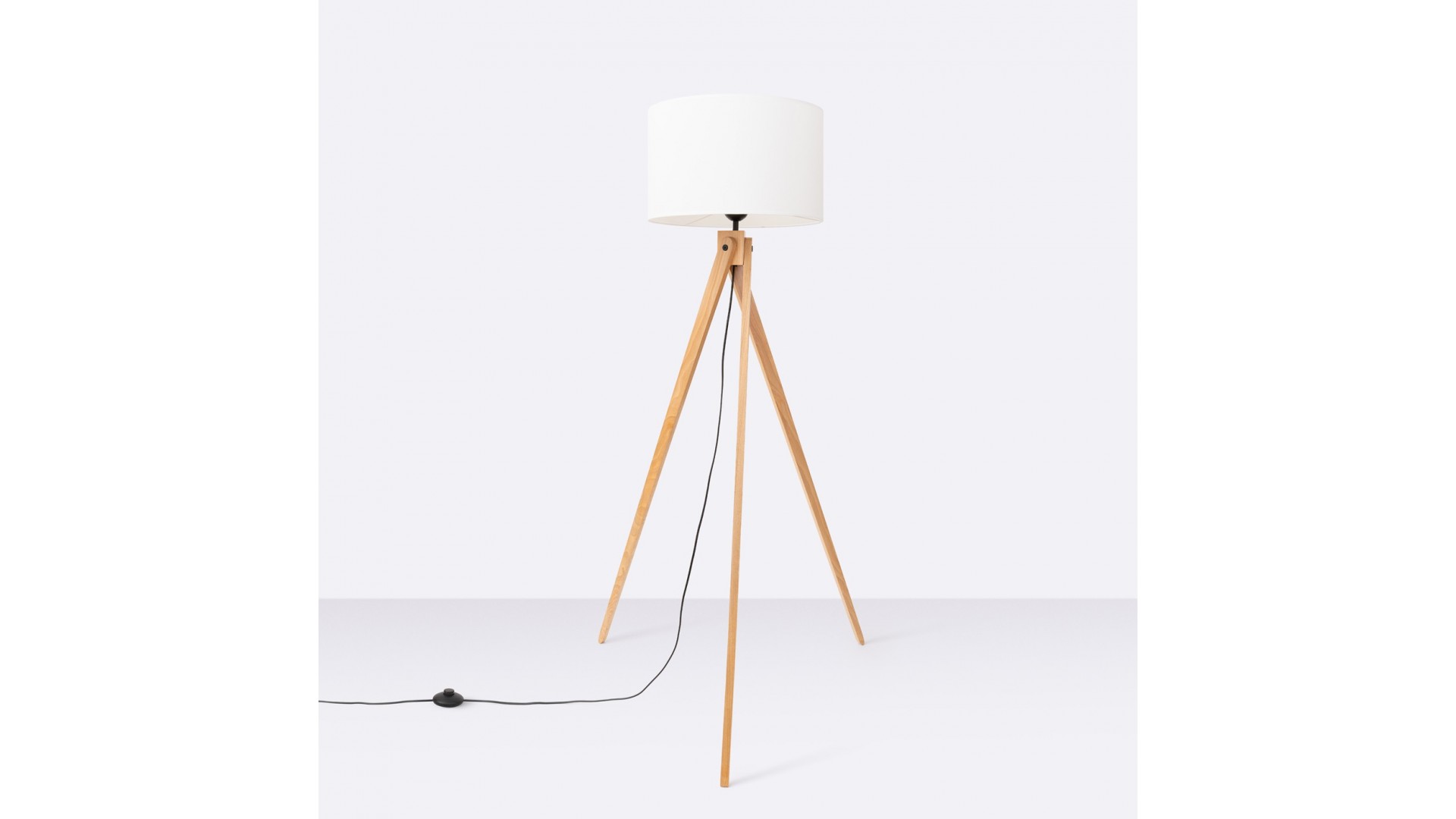 Lampa podłogowa NATT biała