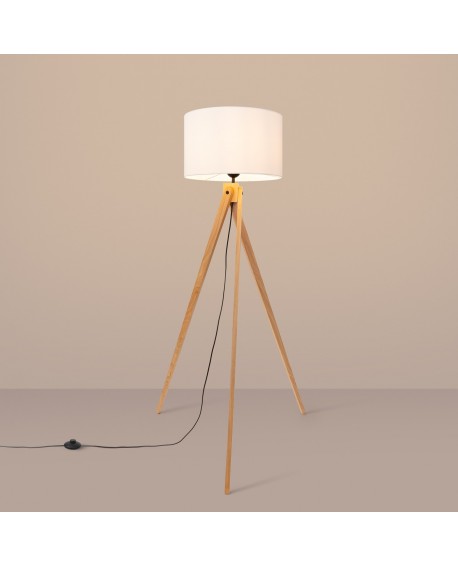 Lampa podłogowa NATT biała